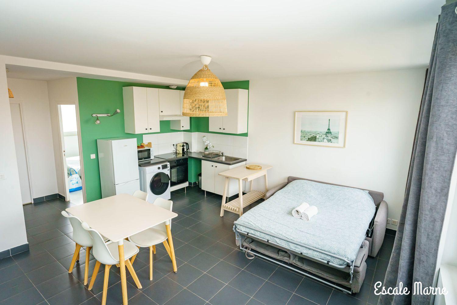 Escale-Marne Fr - 202 - Free Parking - Free Luggage Storage - All Equipped - Linen Included - Washing Machine - 10Mn Walk Metro 8 - Rer A - Panoramic View - From 1 To 14 Guests Maisons-Alfort Exterior foto